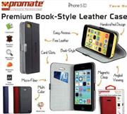 Promate Blue Tava 5C Book-Style Flip Case