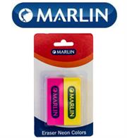 Marlin Eraser 60 x 20 x 10mm Neon Two colours