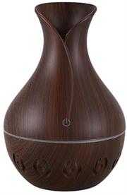 Casey Ultrasonic Aroma Humidifier Dark Hollow Wood Grain