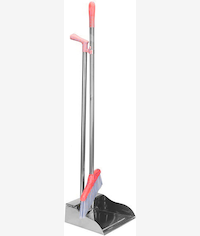 Casey Long Standing Dustpan And Broom Set Red