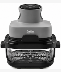 Feelive Crispy Dual Glass Digital Air Fryer