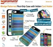 Promate Green Slab iPhone 5 Wedge Patterned FlexiGrip Case