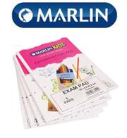 Marlin A4 Punched Exam Pad 80 page 5 pack