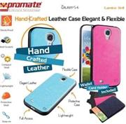 Promate Black Lanko.S4 Hand Crafted Leather Case